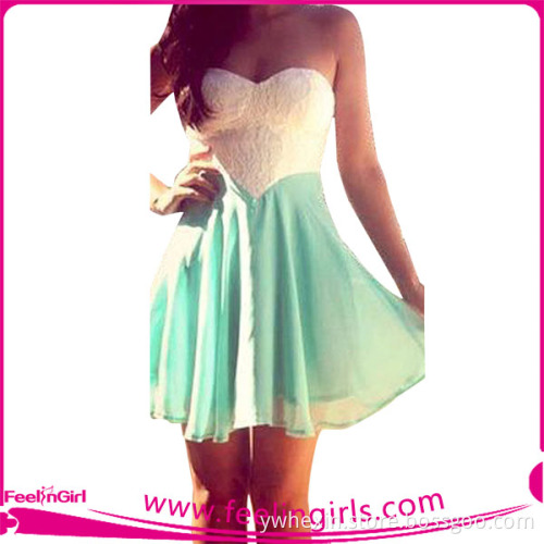 No MOQ Strapless Backless Zipper Sexy Short Skater Dress
Quality Choice